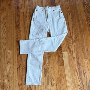 Women's High Rise White Jeans